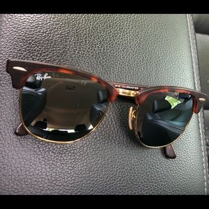 Ray-ban clubmaster tinted sunglasses